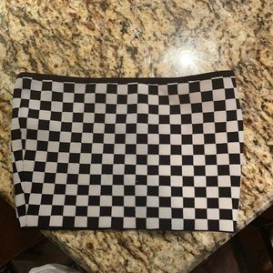Checkered print tube top